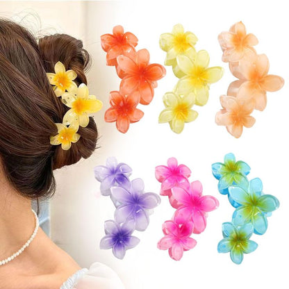 Floral Hair Claw Clips