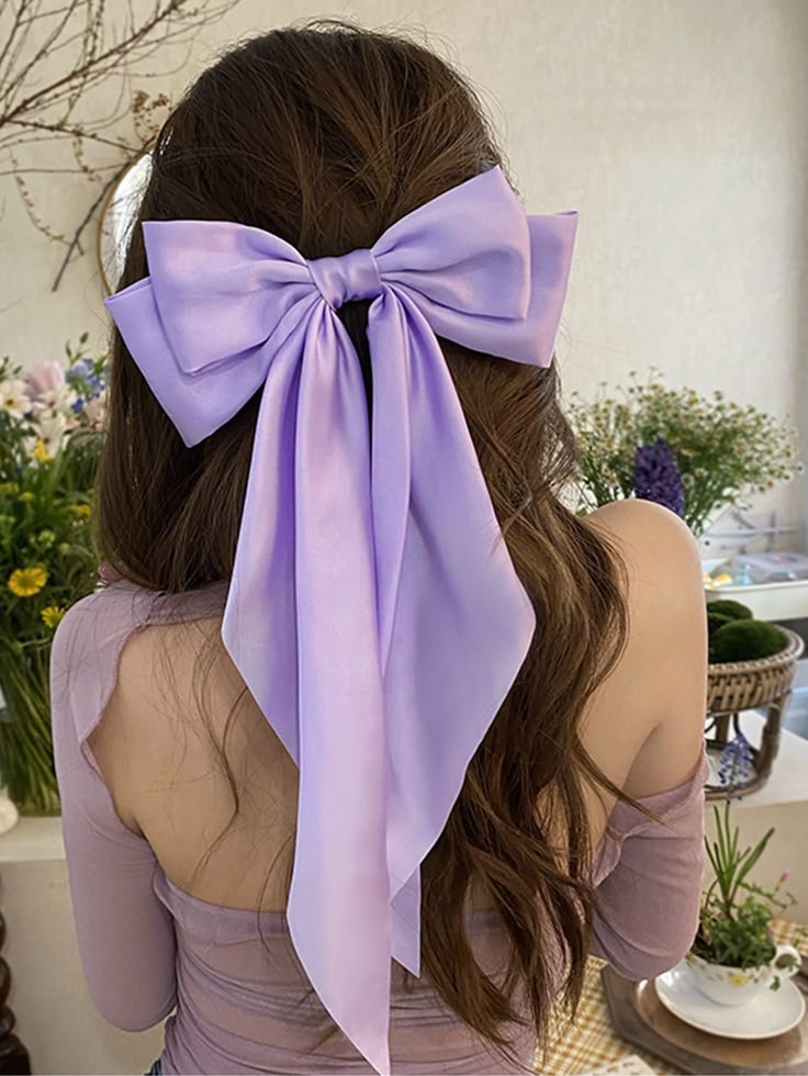 Satin Hair Bow Clip