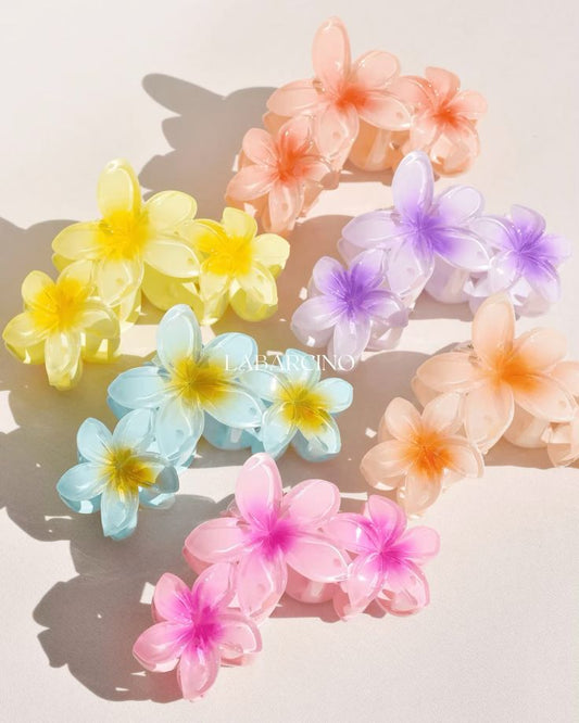 Floral Hair Claw Clips